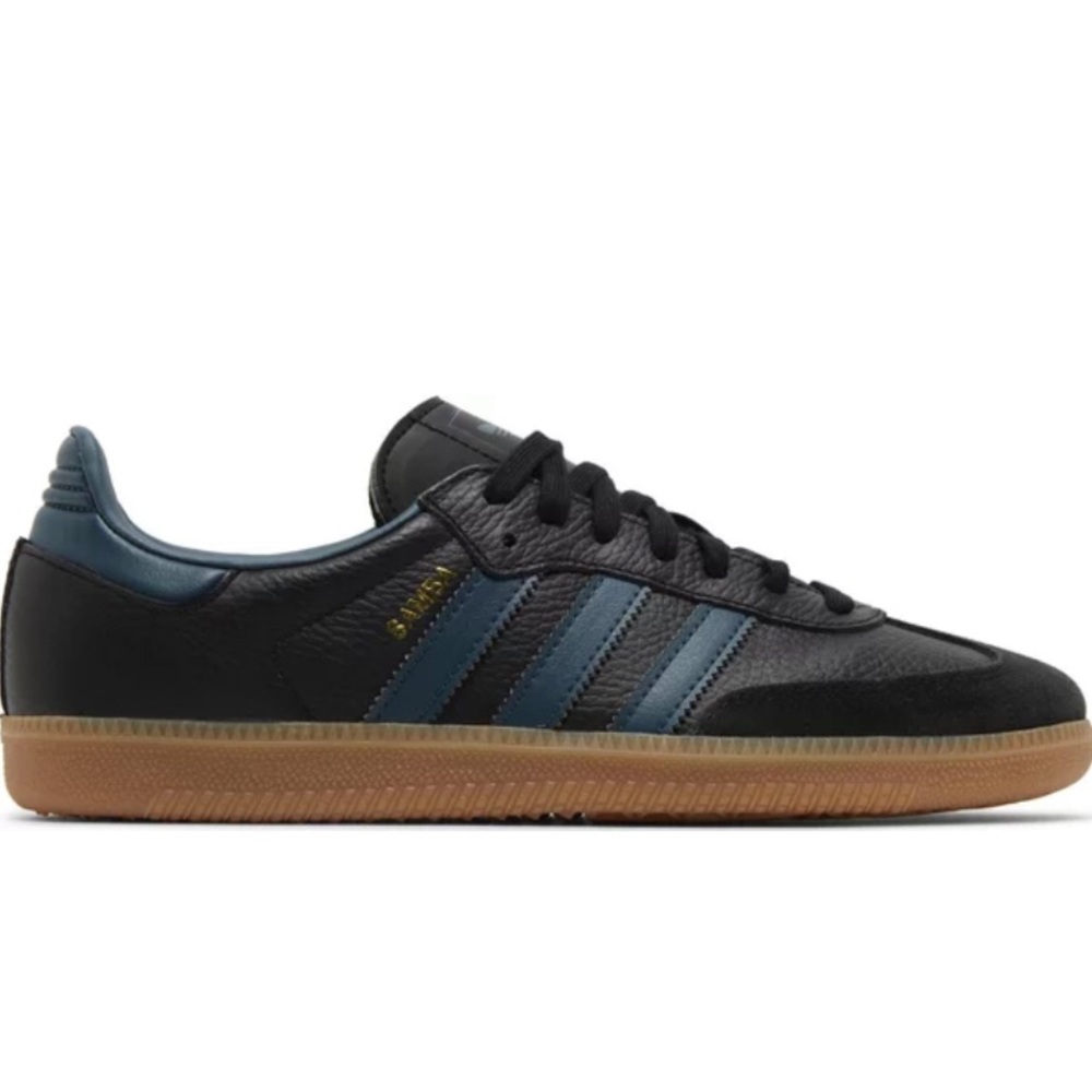 Adidas sambas black arctic night with gumsole